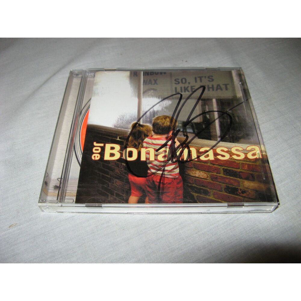 JOE BONAMASSA SIGNED AUTOGRAPHED SO IT'S LIKE THAT CD GUITAR LEGEND